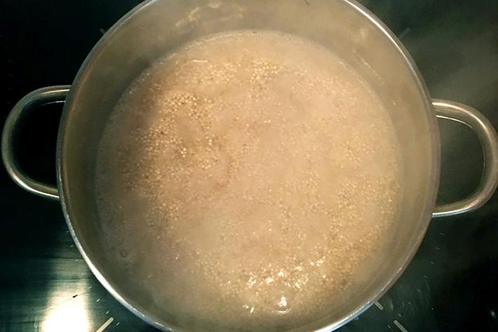 ensalada de quinoa paso 1